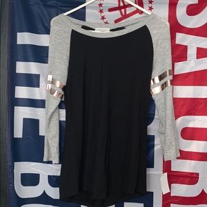 3/4 quarter sleeve t-shirt